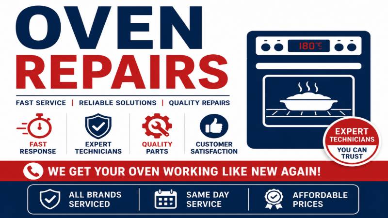 Oven repairs - fast, expert service 
